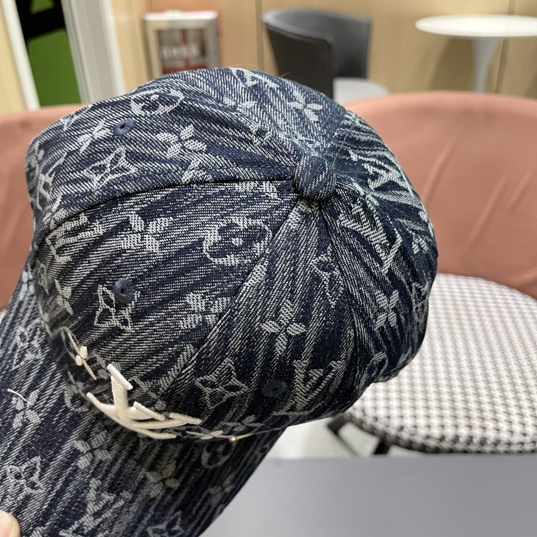  路易威登LV2025新款牛仔老花遮阳棒球帽鸭舌帽