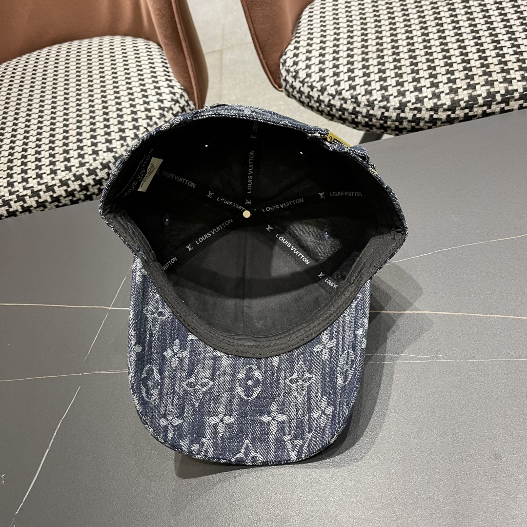  路易威登LV2025新款牛仔老花遮阳棒球帽鸭舌帽