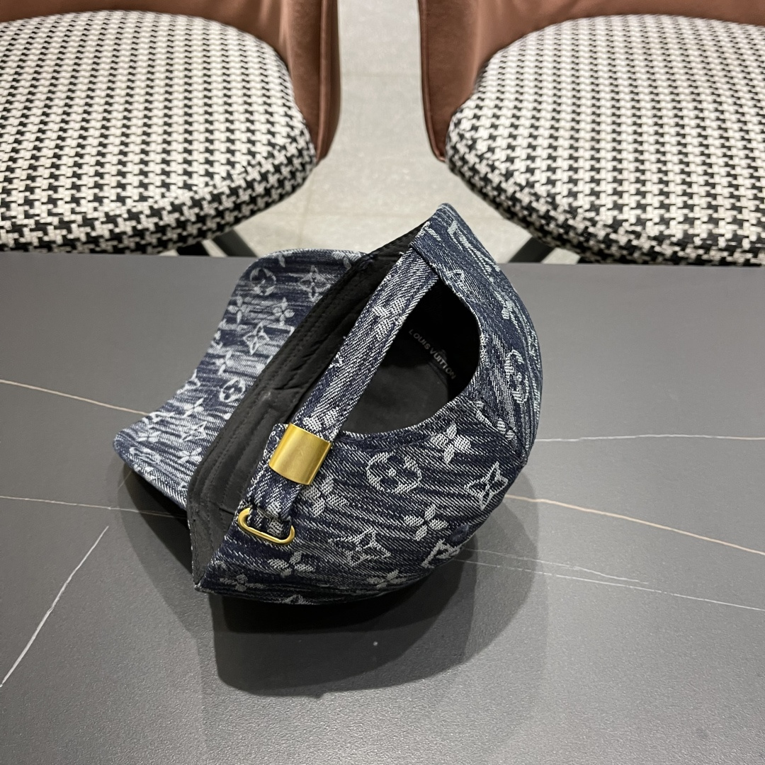  路易威登LV2025新款牛仔老花遮阳棒球帽鸭舌帽