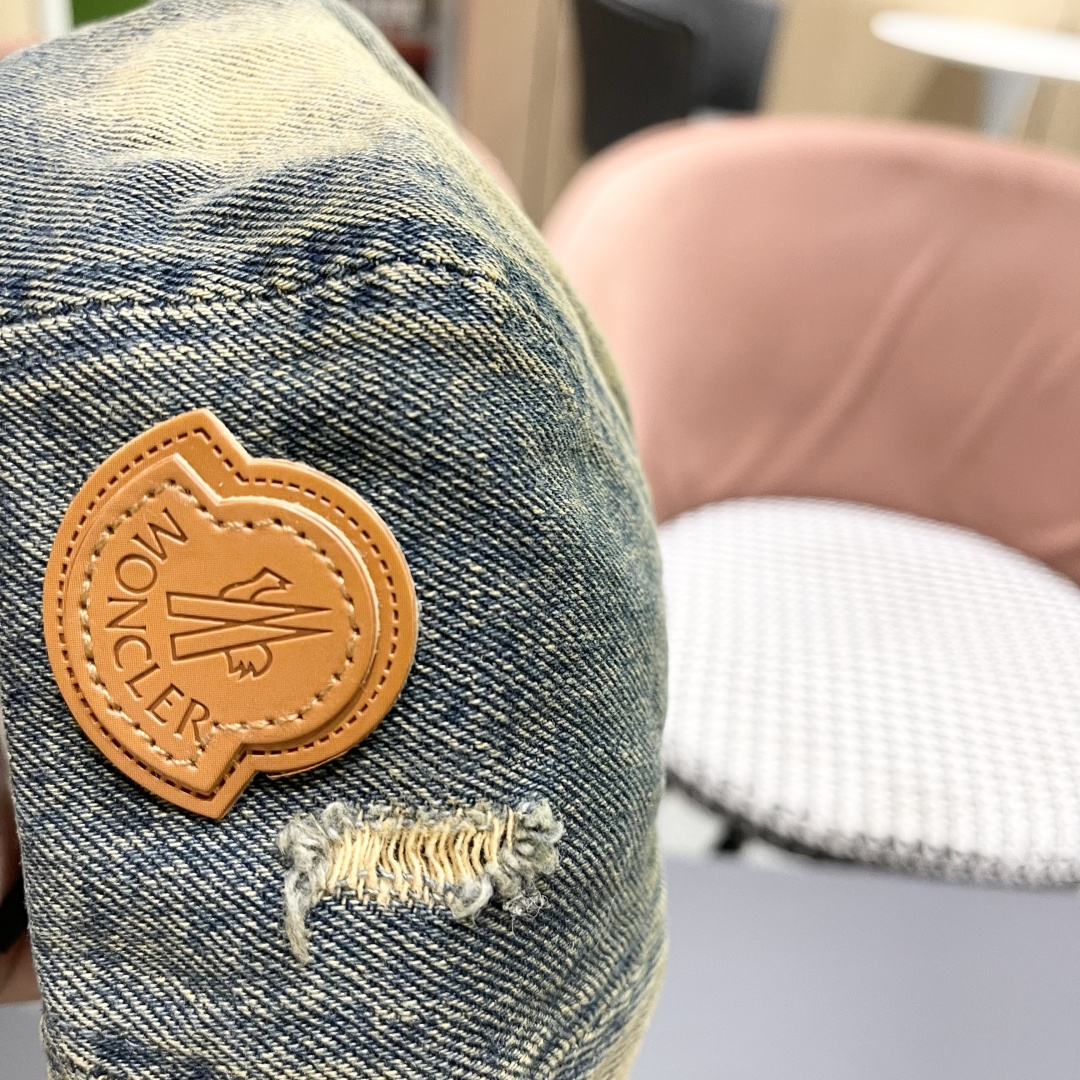  蒙口 复古做旧牛仔贝雷帽子女春秋时尚百搭高品
质八角画家帽云朵蓓蕾帽