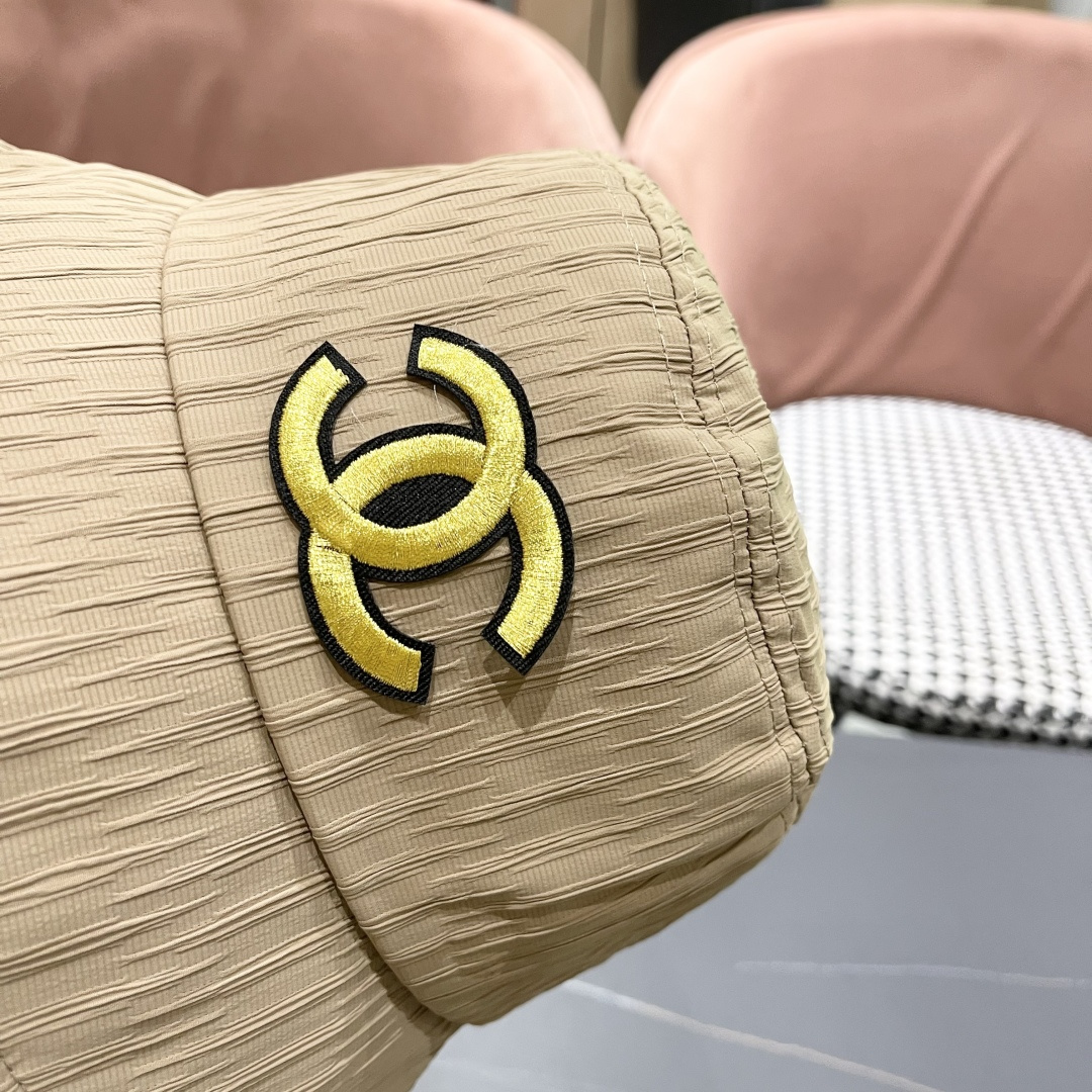  香奈儿新款渔夫帽子女 2025夏新款纯色帽夏显脸小水桶帽盆帽