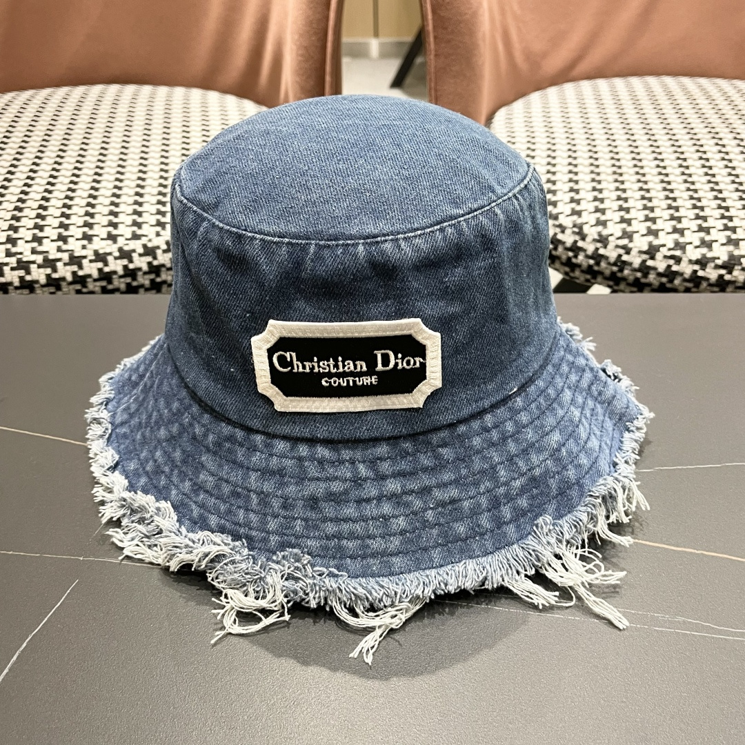 NO:344703,Dior Japanese denim fisherman hat big brim fur to make old washing hat summer protection sun T-shaped face small versatile women basin hat straw hat fisherman hat baseball hat, hat, dior, espadrilles, hats迪奥 日系牛仔渔夫帽大帽檐毛边做旧水洗帽子夏季防 晒T显脸小百搭女盆帽子草帽渔夫帽棒球帽,帽子,dior,espadrilles,hats,hat