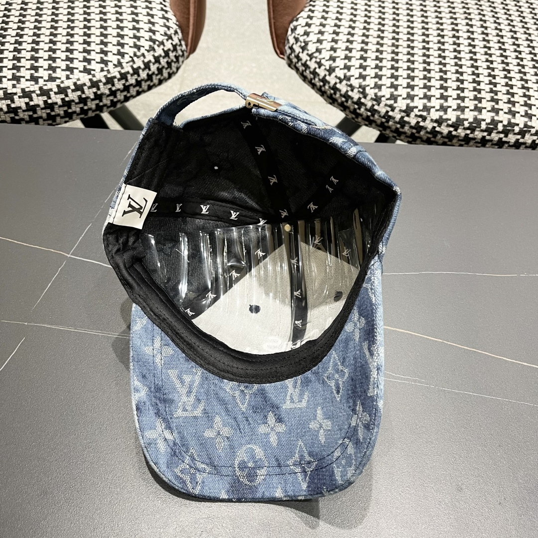  Lv路易威登 剌绣棒球帽子女2025春夏新款时尚韩版百搭情侣鸭舌帽宽檐帽潮