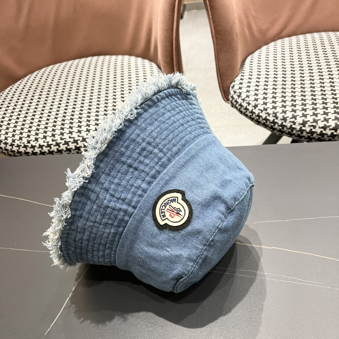  蒙口 渔夫帽女2025新款盆帽夏季遮阳防晒韩版百搭遮脸显脸小牛仔帽子女