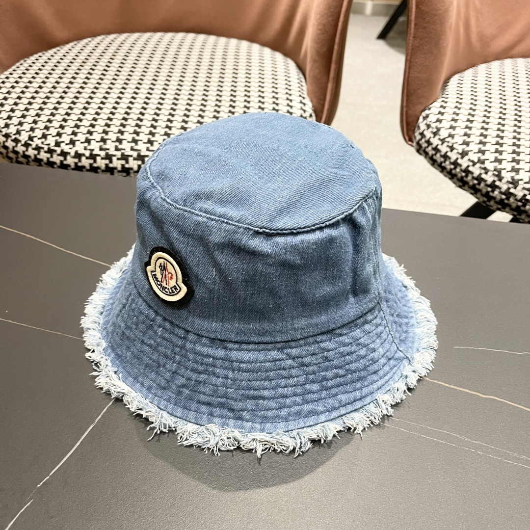  蒙口 渔夫帽女2025新款盆帽夏季遮阳防晒韩版百搭遮脸显脸小牛仔帽子女