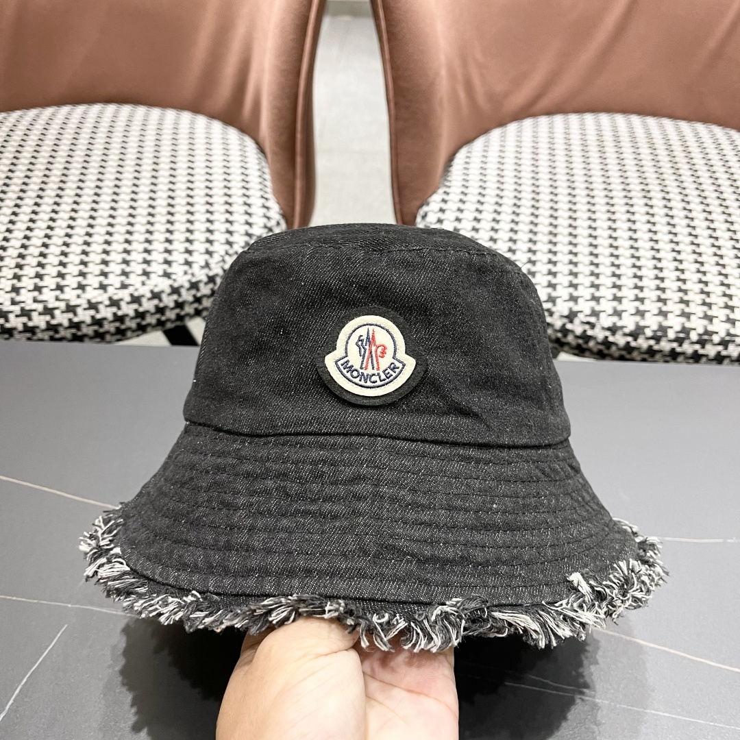  蒙口 渔夫帽女2025新款盆帽夏季遮阳防晒韩版百搭遮脸显脸小牛仔帽子女