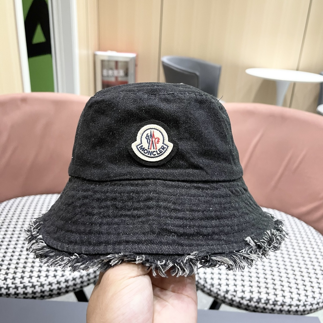  蒙口 渔夫帽女2025新款盆帽夏季遮阳防晒韩版百搭遮脸显脸小牛仔帽子女