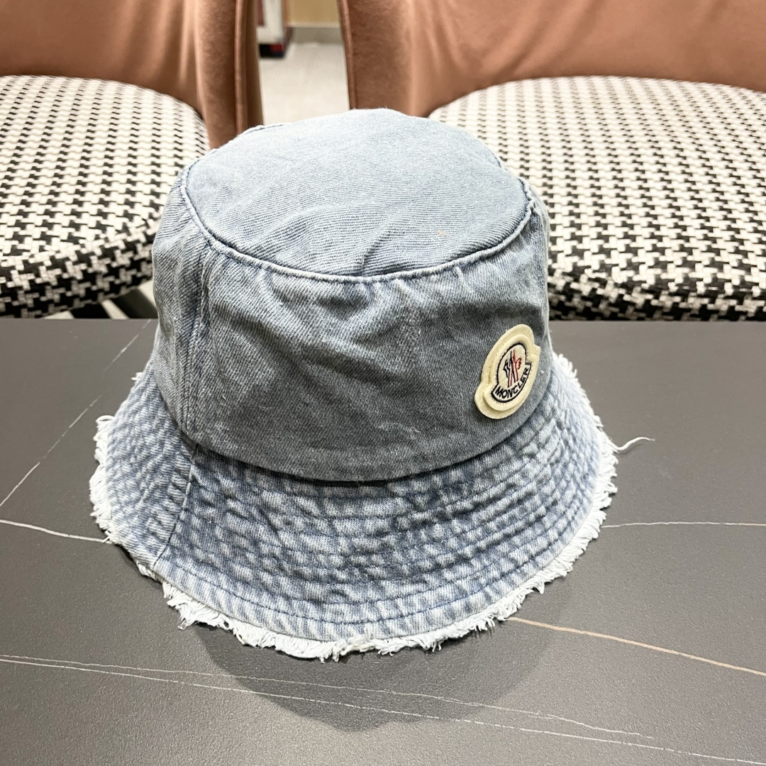  蒙口 渔夫帽女2025新款盆帽夏季遮阳防晒韩版百搭遮脸显脸小牛仔帽子女