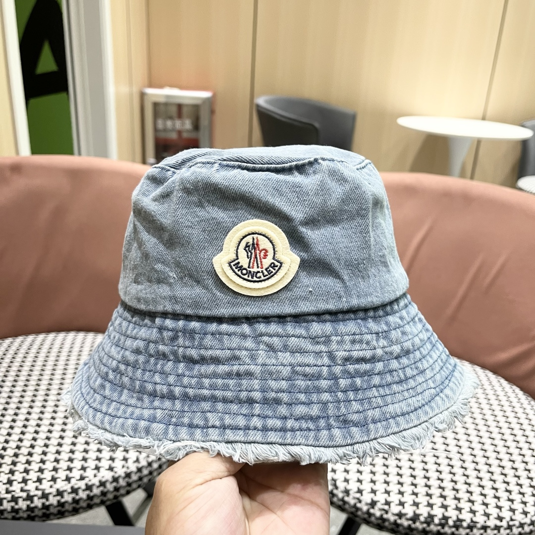  蒙口 渔夫帽女2025新款盆帽夏季遮阳防晒韩版百搭遮脸显脸小牛仔帽子女