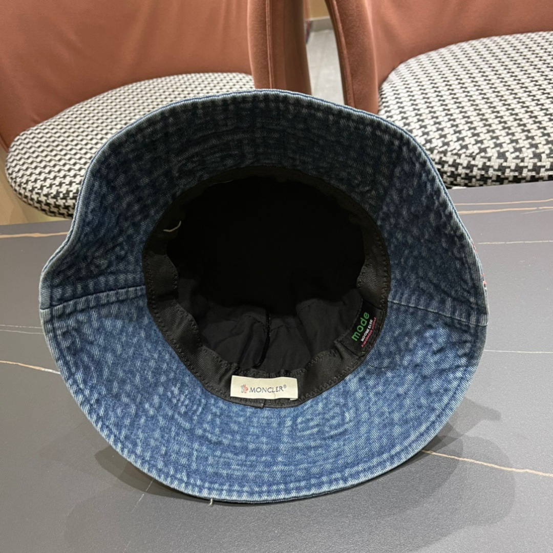  Moncler蒙口2024新款牛仔渔夫帽，经典流行款，质量超赞，