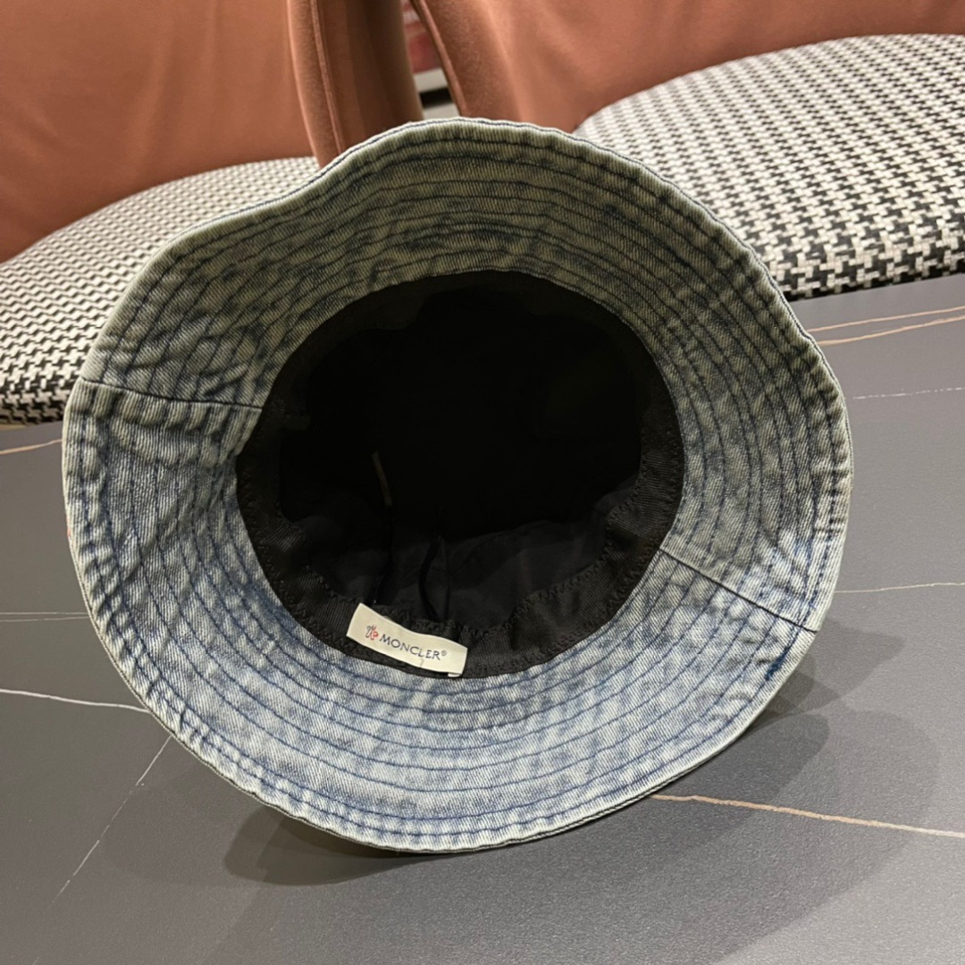  Moncler蒙口2024新款牛仔渔夫帽，经典流行款，质量超赞，