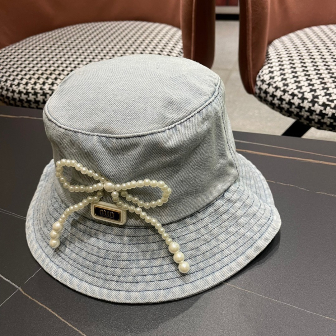  谬谬 新款牛仔渔夫帽大牌高级十感足！简约尚时风，高质品，尊享品质感！