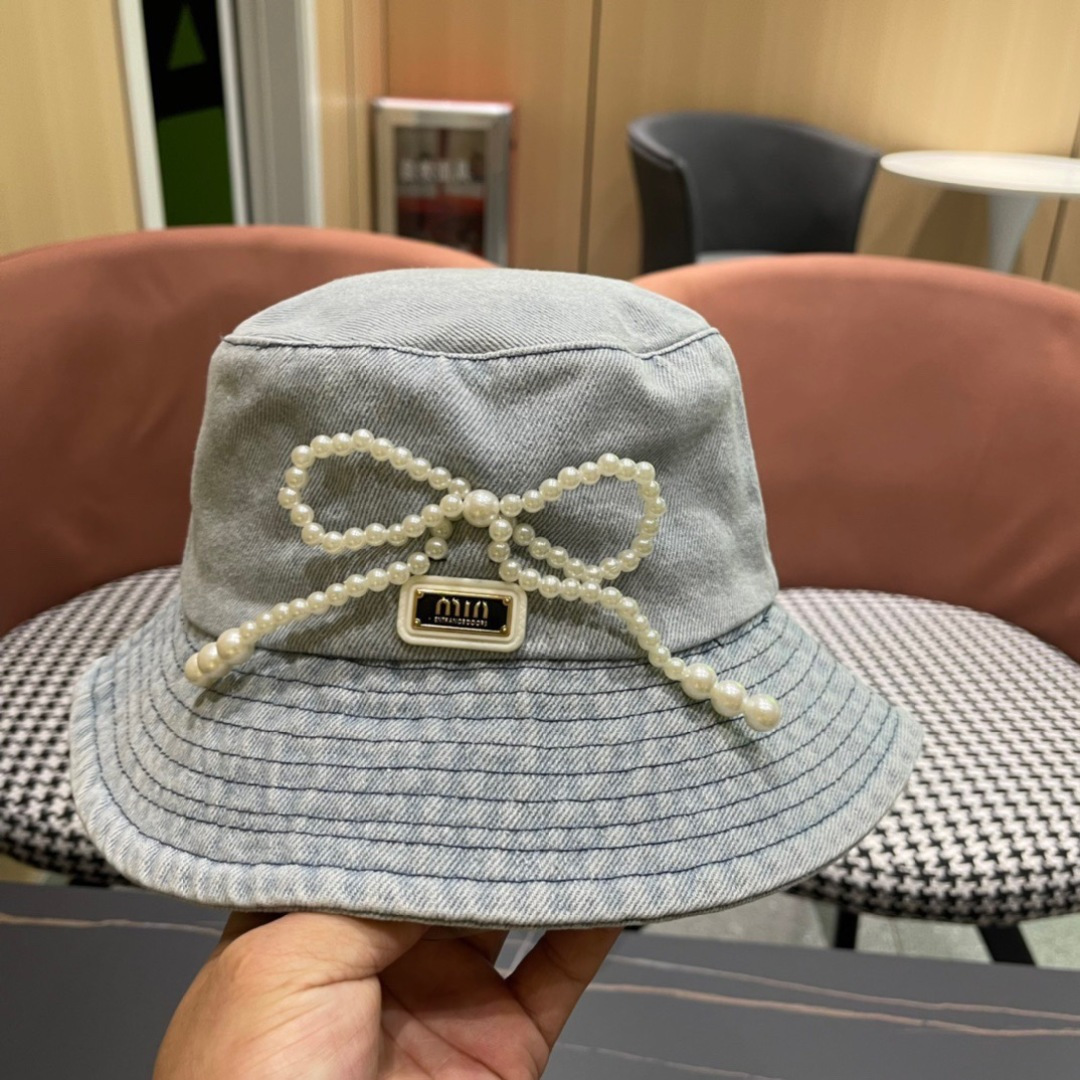  谬谬 新款牛仔渔夫帽大牌高级十感足！简约尚时风，高质品，尊享品质感！