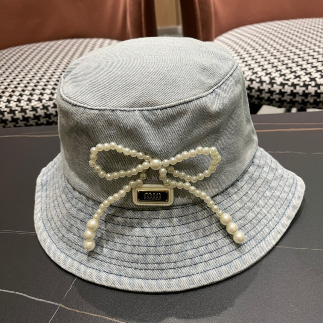  谬谬 新款牛仔渔夫帽大牌高级十感足！简约尚时风，高质品，尊享品质感！