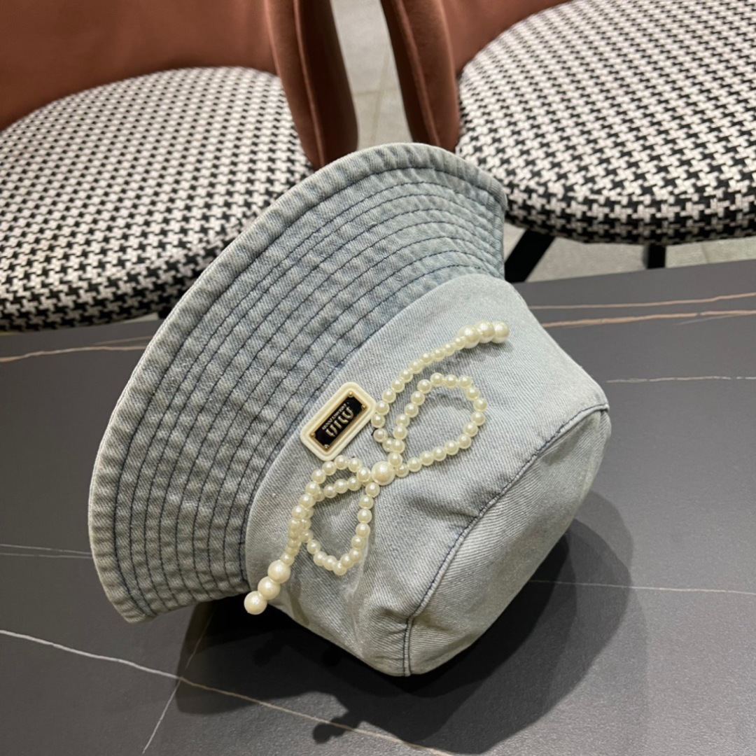  谬谬 新款牛仔渔夫帽大牌高级十感足！简约尚时风，高质品，尊享品质感！