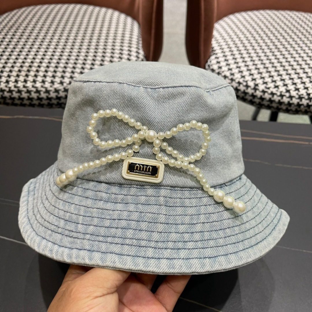  谬谬 新款牛仔渔夫帽大牌高级十感足！简约尚时风，高质品，尊享品质感！