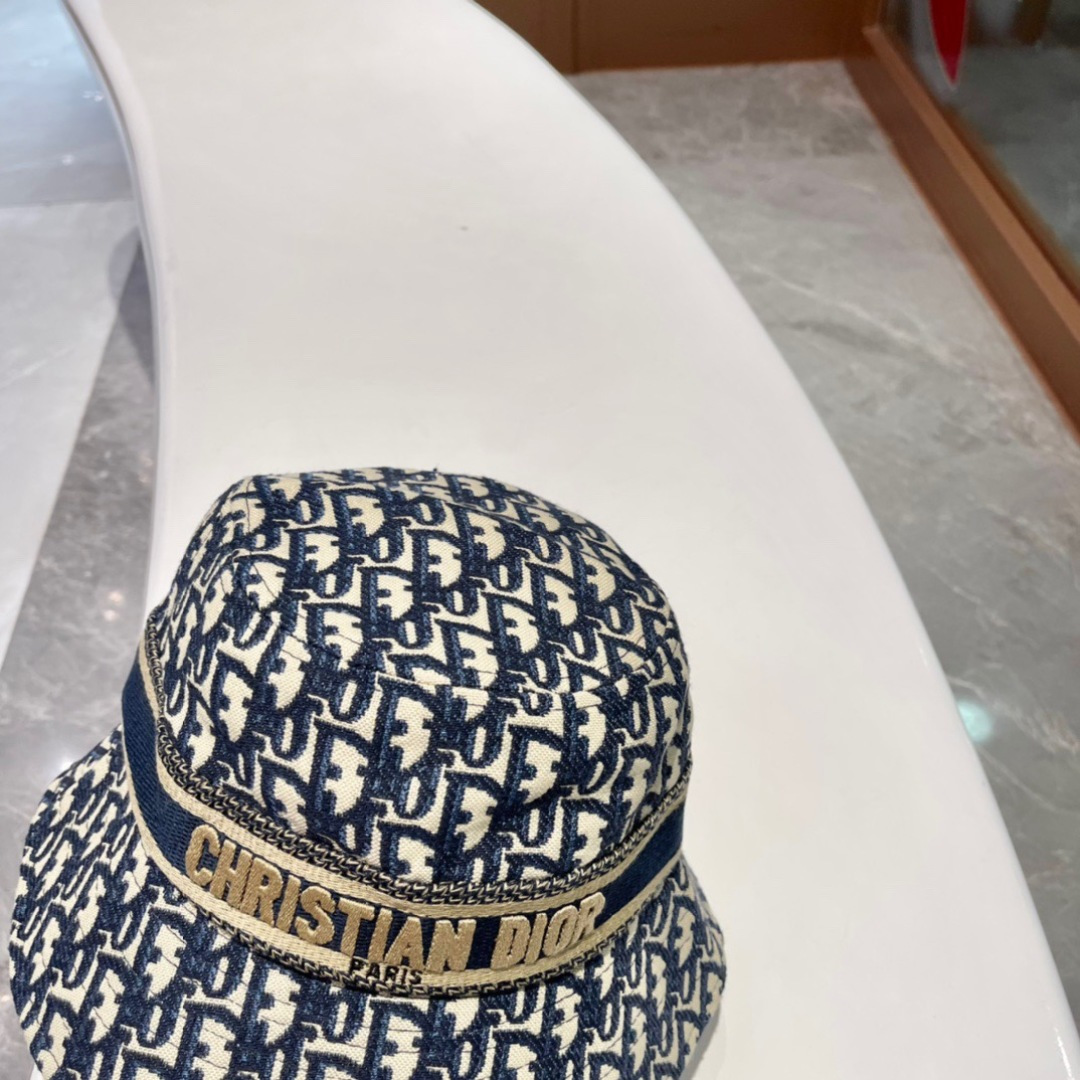  🔳迪奥Dior-新款发布 高版本老花D家渔夫帽 水洗标吊牌齐全 超级爆款 时尚