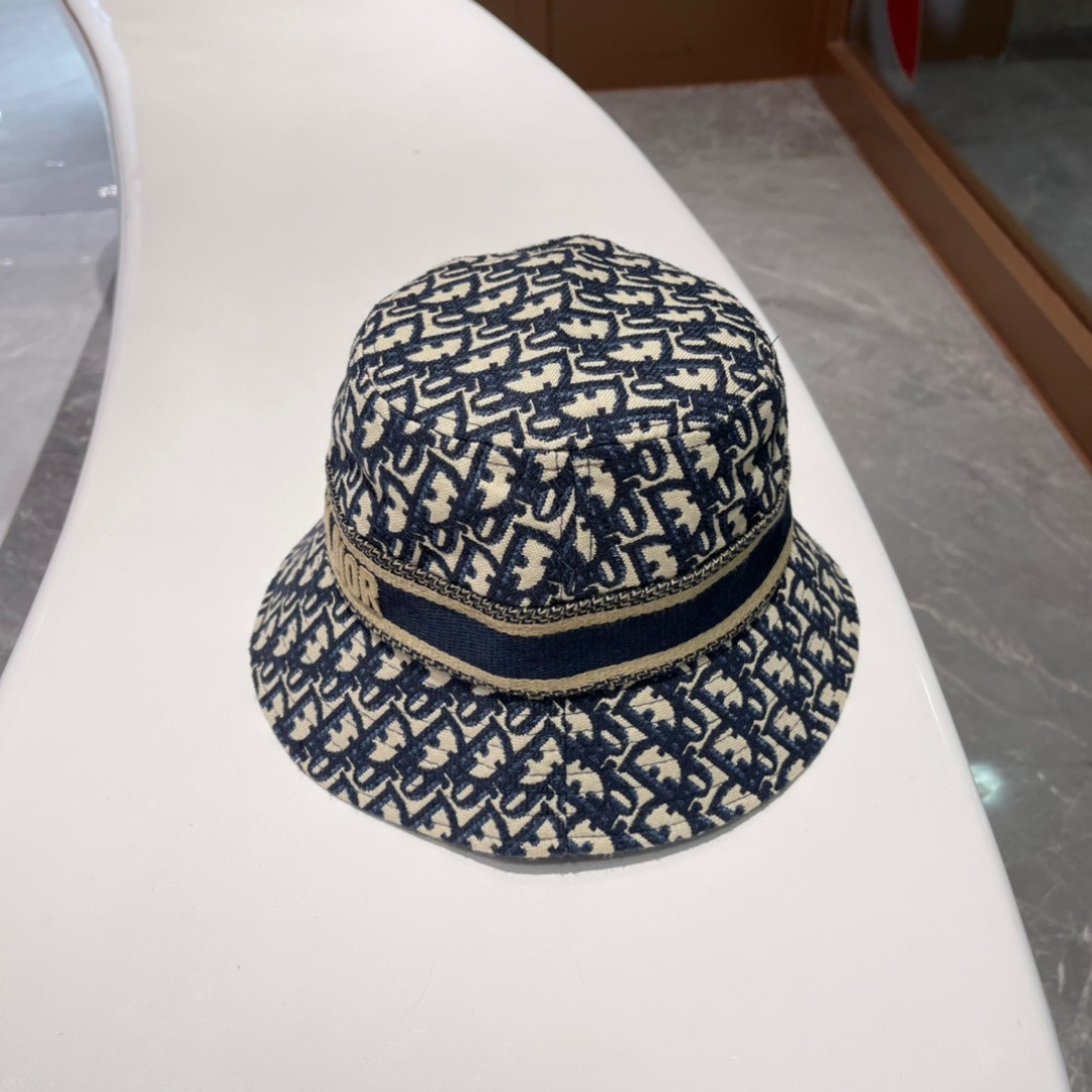  🔳迪奥Dior-新款发布 高版本老花D家渔夫帽 水洗标吊牌齐全 超级爆款 时尚