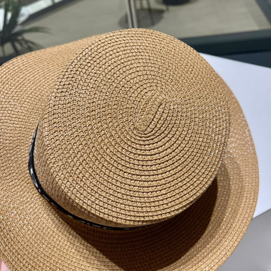 【DIOR迪奥】新款草编遮阳草帽盆帽🤩沙滩风，简约大方，百搭单品～出街首选，新款帽型超美腻，新品上架