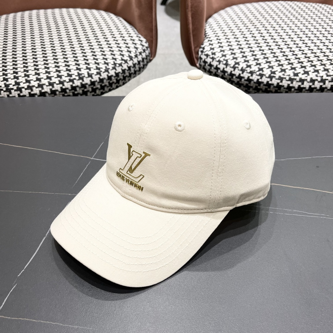 🧢路易威登lv棒球帽 LouisVuitton😍新款重工打造♥️高端大气，百搭款🤗男女通用！
