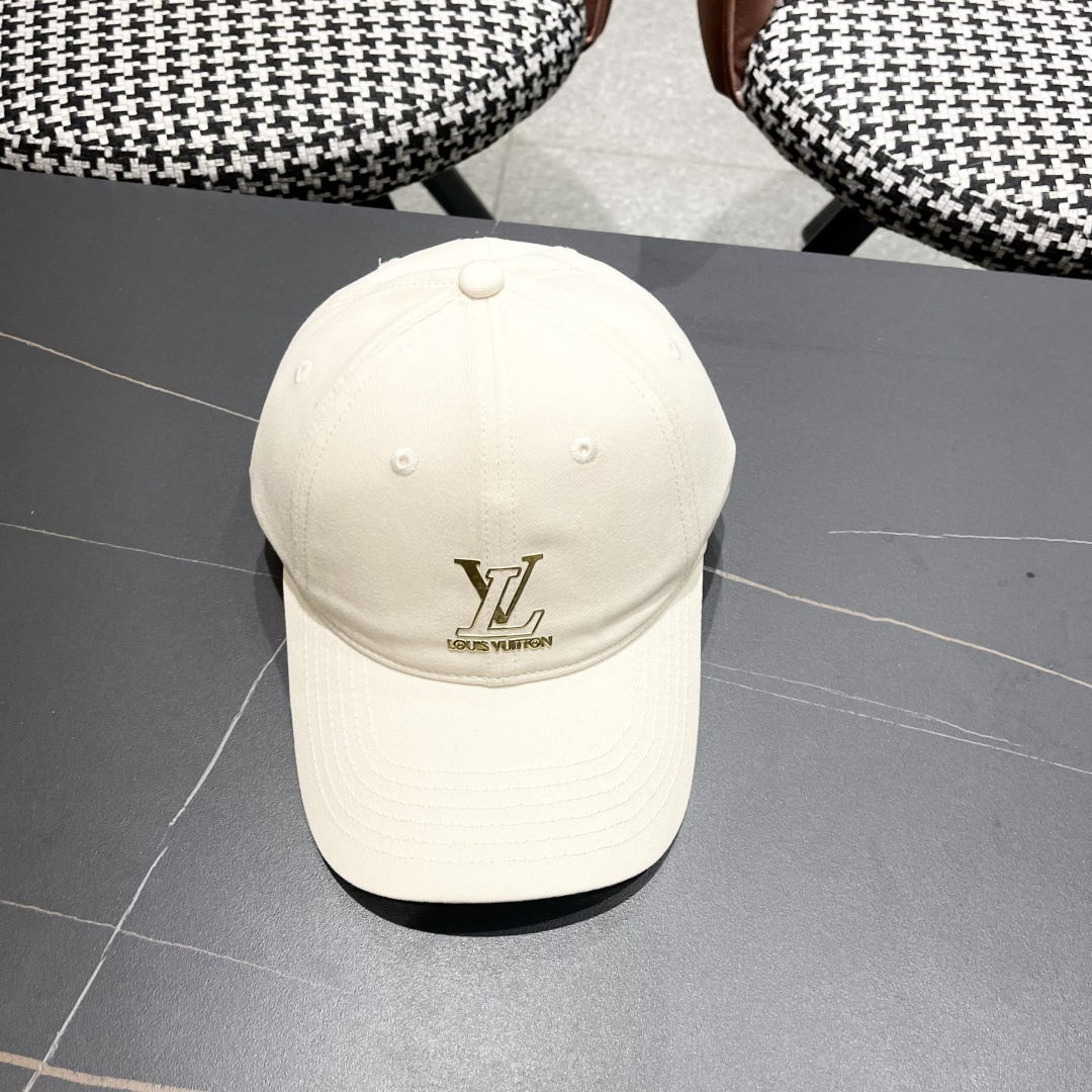 🧢路易威登lv棒球帽 LouisVuitton😍新款重工打造♥️高端大气，百搭款🤗男女通用！