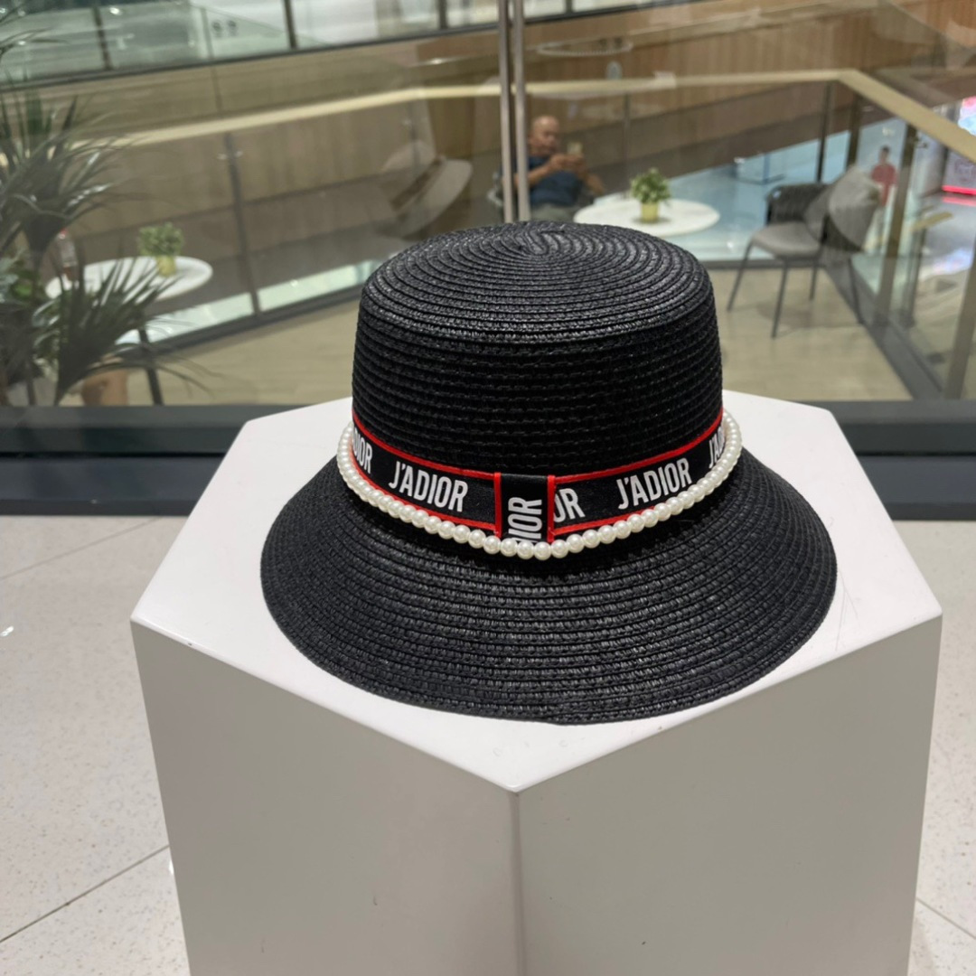  Dior迪奥新款草帽，名媛风礼帽，头围59cm
