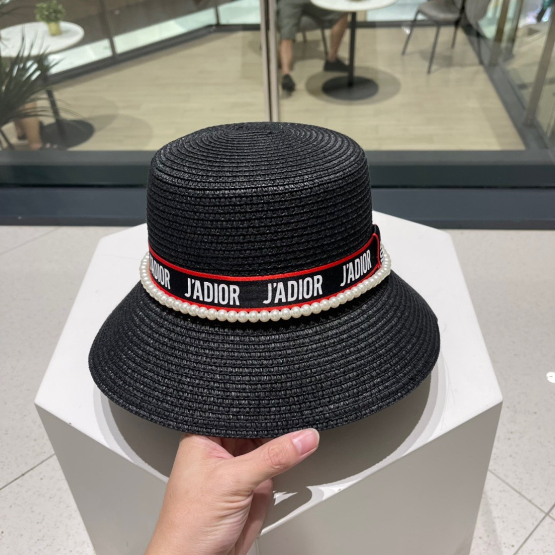  Dior迪奥新款草帽，名媛风礼帽，头围59cm