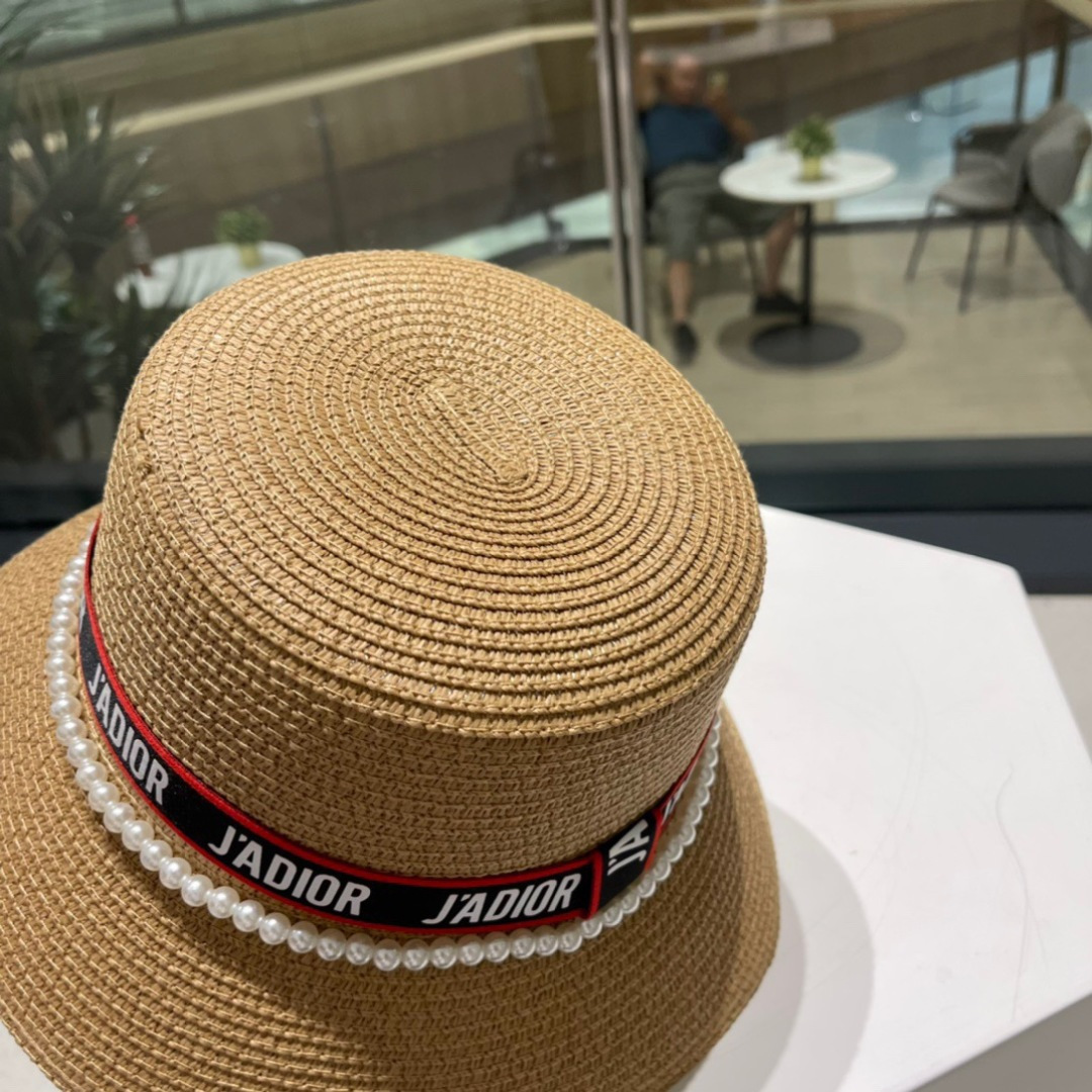  Dior迪奥新款草帽，名媛风礼帽，头围59cm