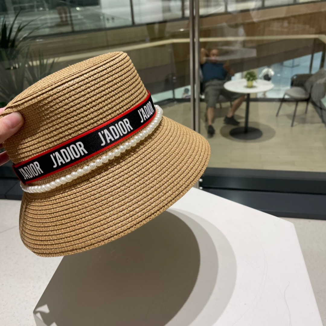  Dior迪奥新款草帽，名媛风礼帽，头围59cm