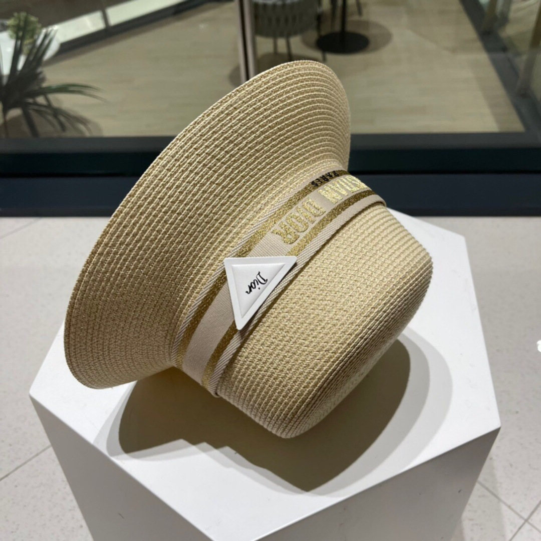 【DIOR迪奥】新款织带草编草帽礼帽🤩细节控，简约大方，百搭单品～出街首选，新款帽型超美腻