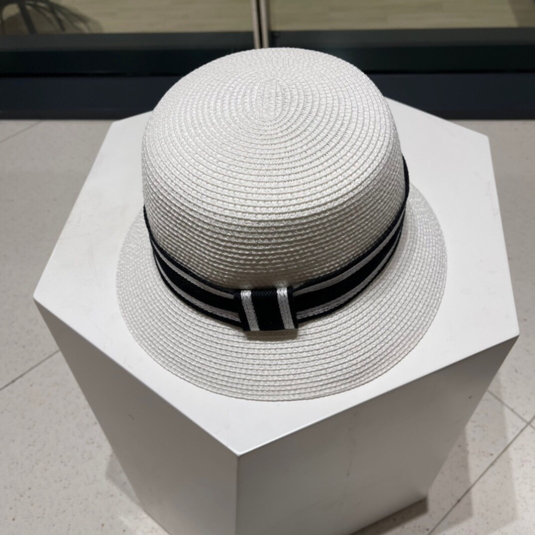 【DIOR迪奥】新款织带草编草帽礼帽🤩细节控，简约大方，百搭单品～出街首选，新款帽型超美腻