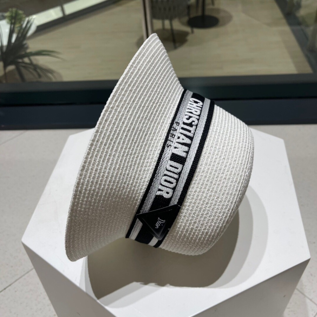 【DIOR迪奥】新款织带草编草帽礼帽🤩细节控，简约大方，百搭单品～出街首选，新款帽型超美腻