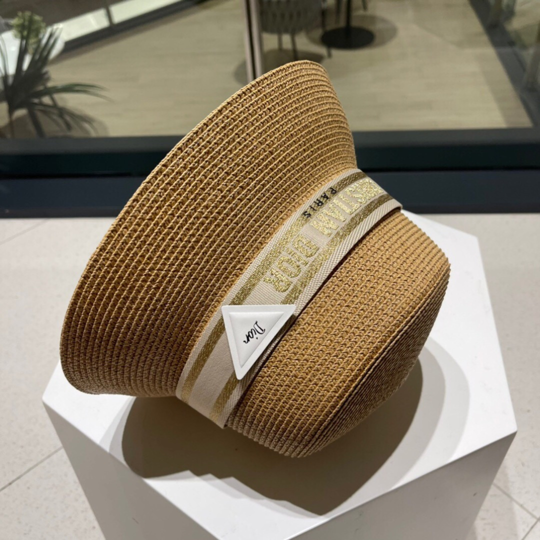 【DIOR迪奥】新款织带草编草帽礼帽🤩细节控，简约大方，百搭单品～出街首选，新款帽型超美腻