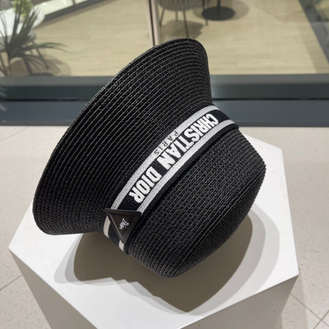 【DIOR迪奥】新款织带草编草帽礼帽🤩细节控，简约大方，百搭单品～出街首选，新款帽型超美腻