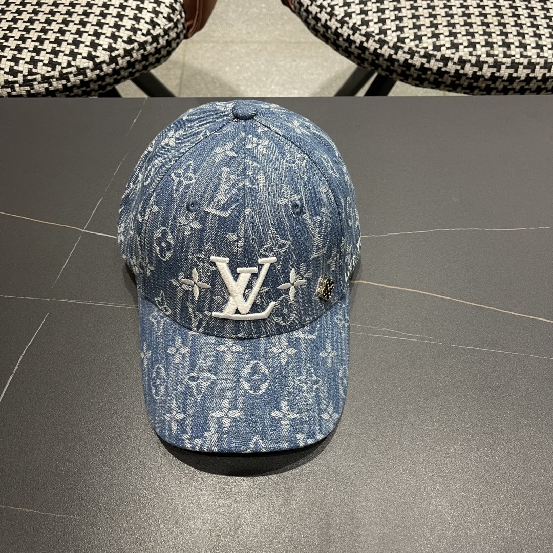  lv路易威登2025新款高端潮牌春夏新款四季百搭男女个性时尚铁环显脸小鸭舌帽棒球帽子