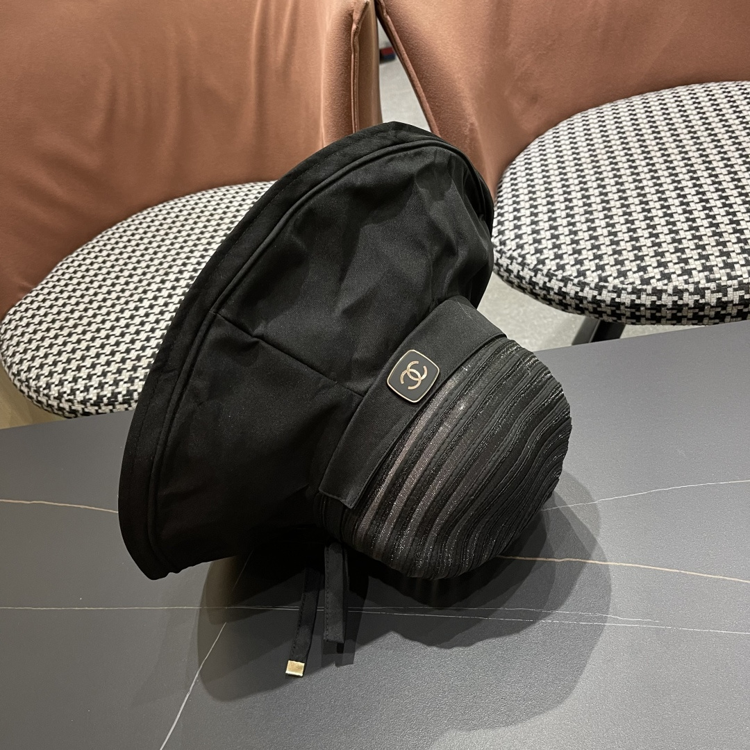  【CHANEL香奈儿】2025新款帽子女夏大帽檐遮阳帽户外可折叠太阳帽时尚防
晒沙滩帽透气凉帽潮