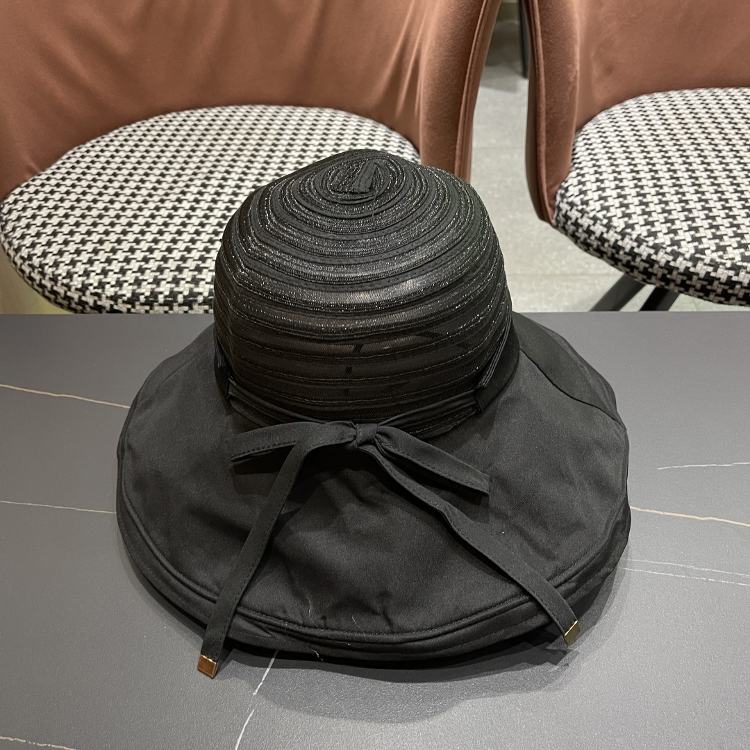  【CHANEL香奈儿】2025新款帽子女夏大帽檐遮阳帽户外可折叠太阳帽时尚防
晒沙滩帽透气凉帽潮