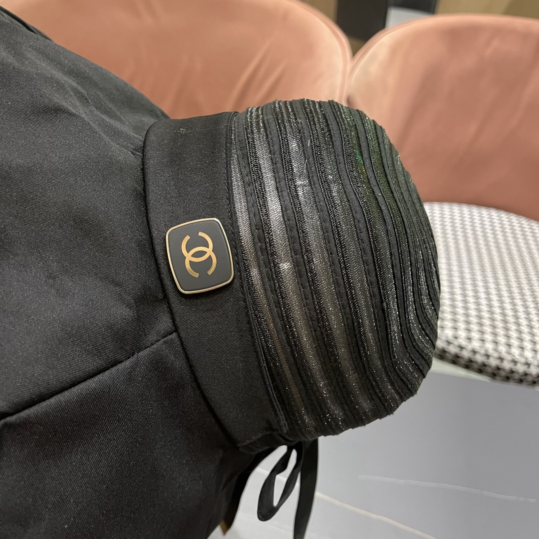  【CHANEL香奈儿】2025新款帽子女夏大帽檐遮阳帽户外可折叠太阳帽时尚防
晒沙滩帽透气凉帽潮