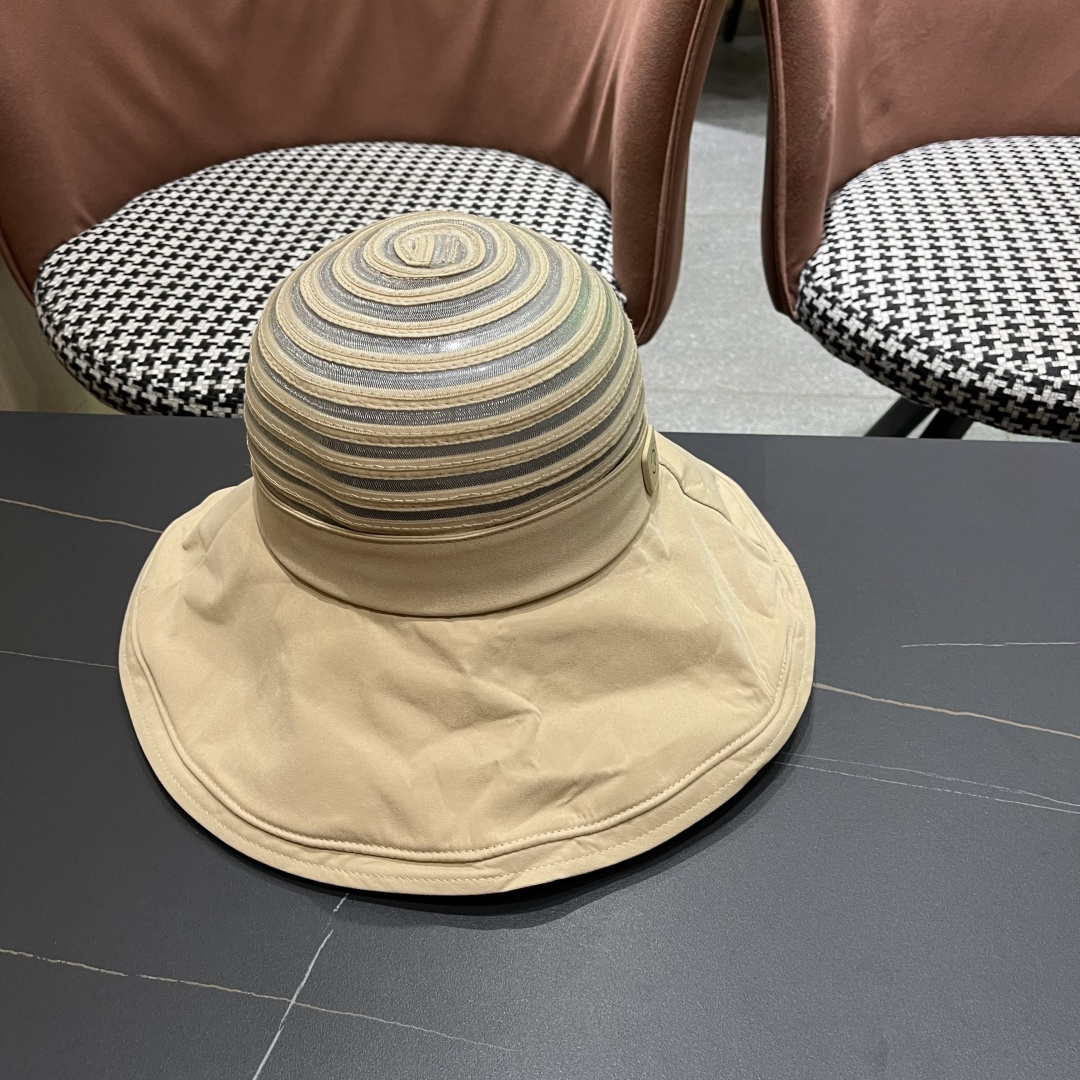  【CHANEL香奈儿】2025新款帽子女夏大帽檐遮阳帽户外可折叠太阳帽时尚防
晒沙滩帽透气凉帽潮