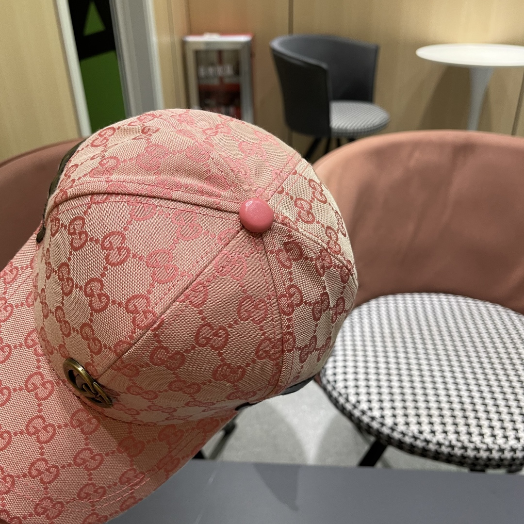  Gucci(古奇)新款原单棒球帽， 金属小双G，专柜最新款，11开模订制，正版开模五金，原版帆布料+头