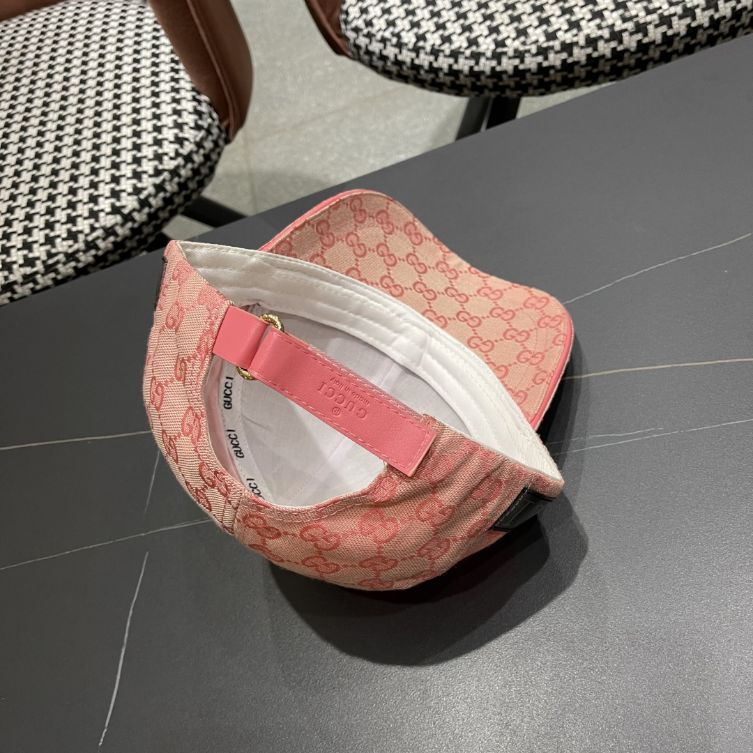  Gucci(古奇)新款原单棒球帽， 金属小双G，专柜最新款，11开模订制，正版开模五金，原版帆布料+头