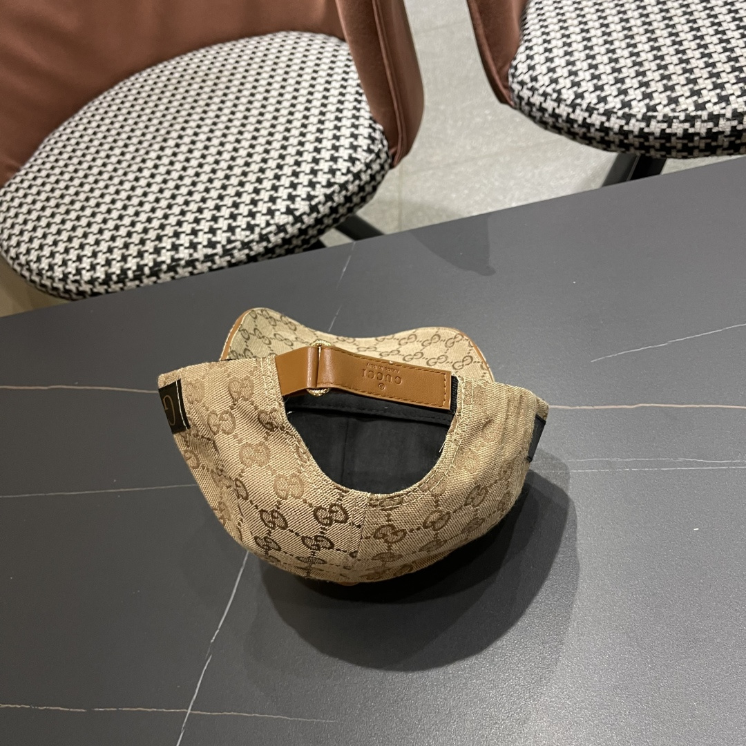  Gucci(古奇)新款原单棒球帽， 金属小双G，专柜最新款，11开模订制，正版开模五金，原版帆布料+头