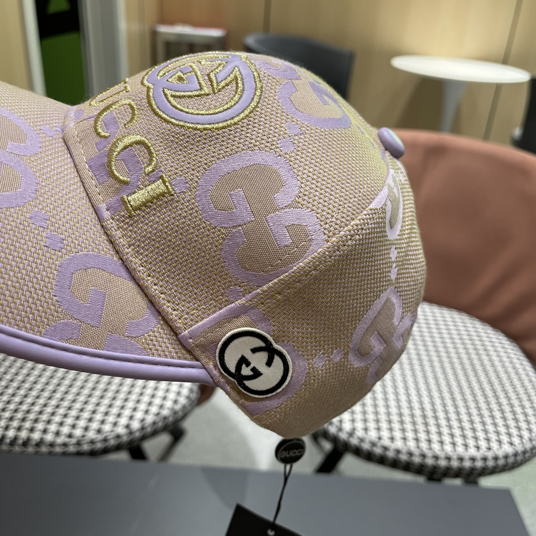  Gucci(古奇)经典原单棒球帽😍😍专柜11开模订制，轻盈透气！实物拍摄，四季百搭男女适用，基础头围5