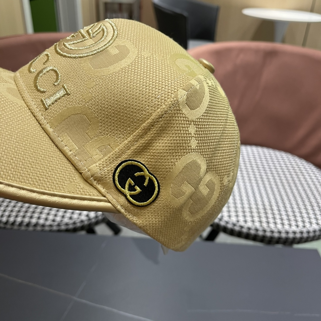  Gucci(古奇)经典原单棒球帽😍😍专柜11开模订制，轻盈透气！实物拍摄，四季百搭男女适用，基础头围5