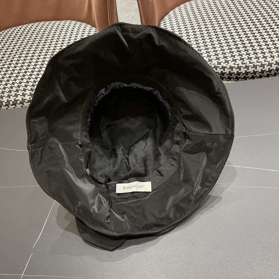  Moncler蒙口 日系网纱防晒渔夫帽显脸小2025夏季新款
户外出游遮阳帽大檐太阳帽