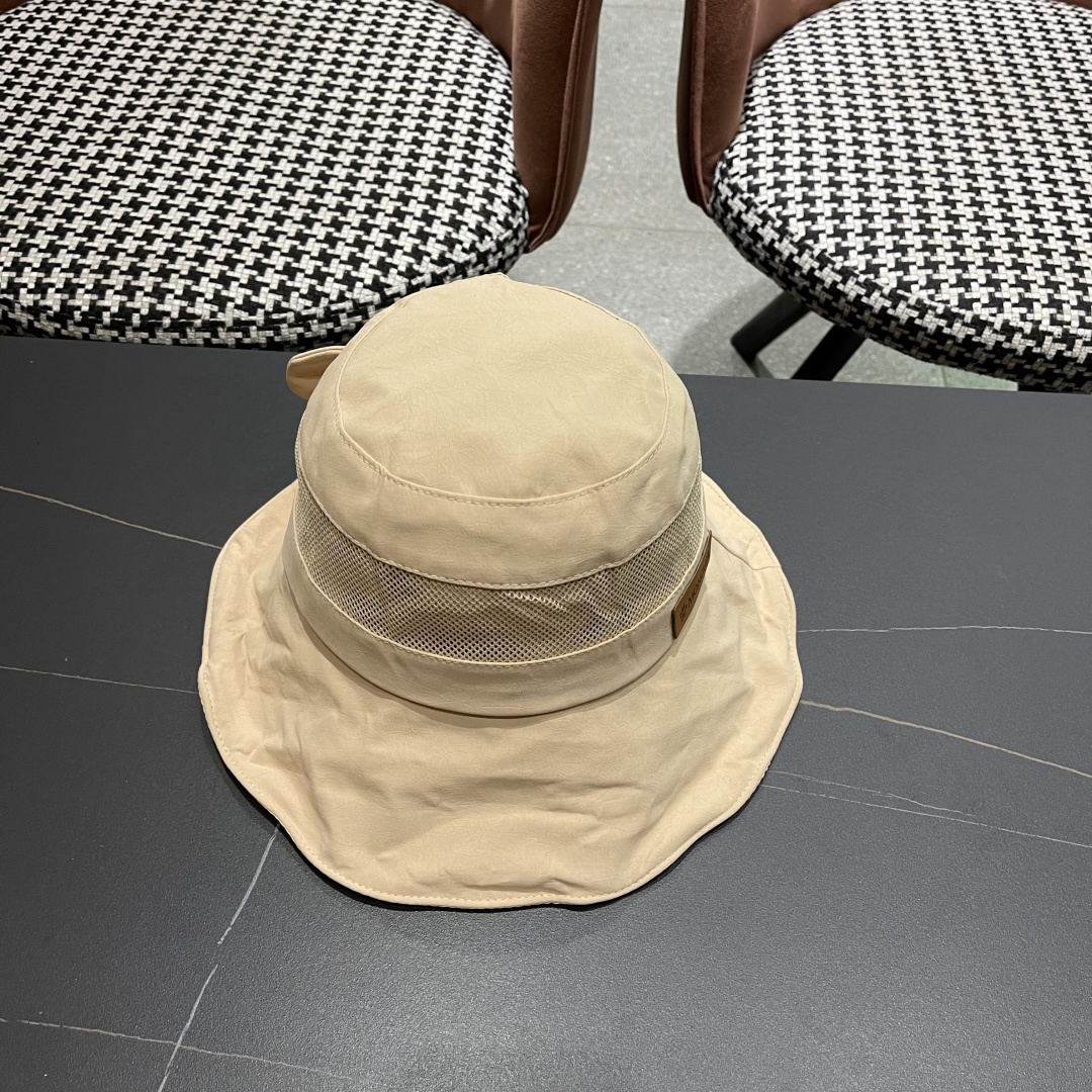  Moncler蒙口 日系网纱防晒渔夫帽显脸小2025夏季新款
户外出游遮阳帽大檐太阳帽