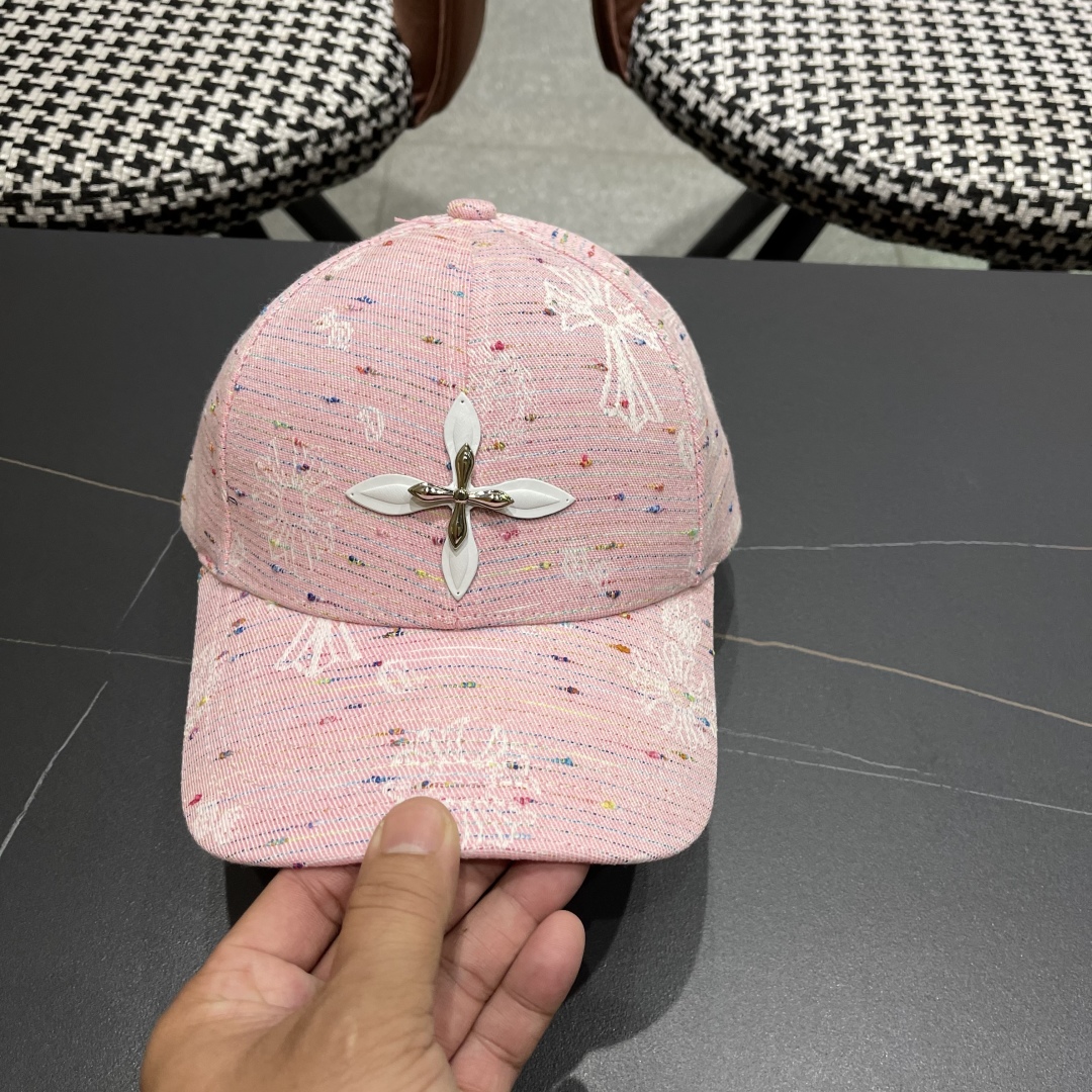 Chrome Hearts Baseball Cap - Pink Cross Design, Stylish and Comfortable 7 cmp i1749047198395 3468 0 5