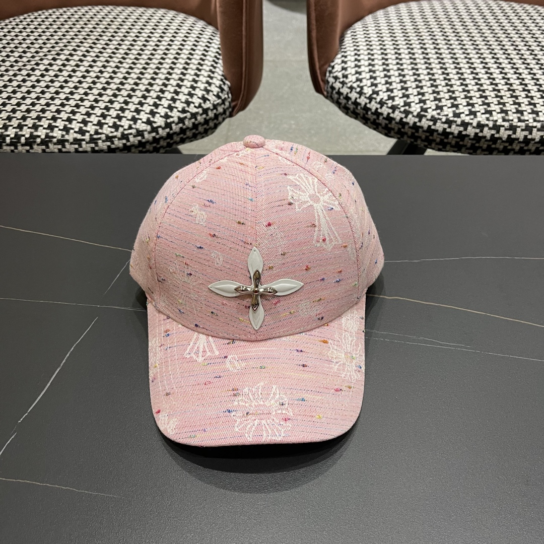 Chrome Hearts Baseball Cap - Pink Cross Design, Stylish and Comfortable 2 cmp i1749047198409 4026 0 0