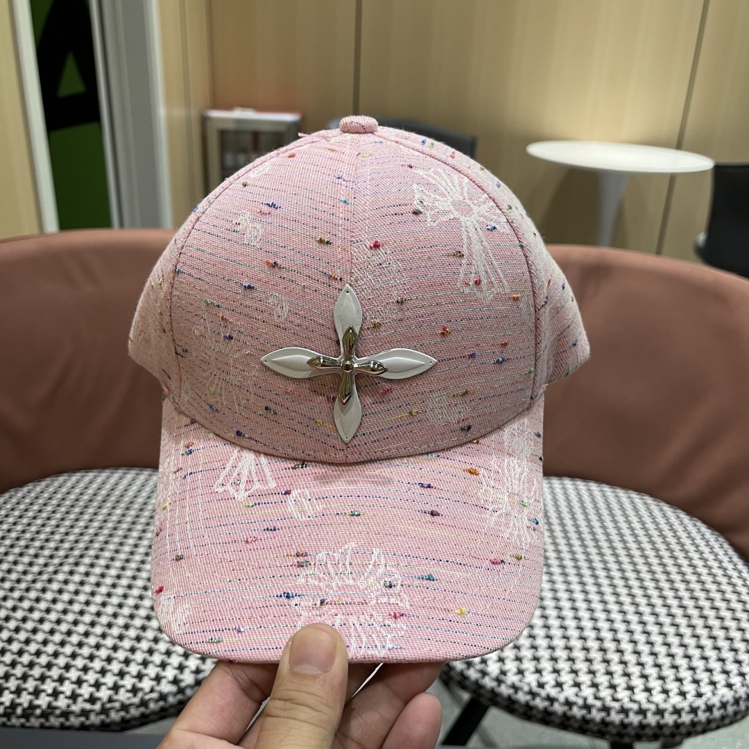 Chrome Hearts Baseball Cap - Pink Cross Design, Stylish and Comfortable 8 cmp i1749047201059 9812 0 6