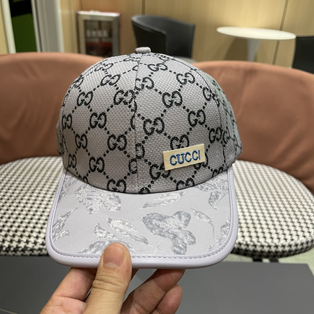 Gucci Monogram Baseball Cap Adjustable Unisex Design, Gray 8 cmp i1749047624068 2211 0 6